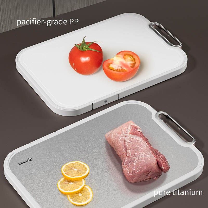What are the key challenges in the processing and forming of food-grade pure titanium cutting board?